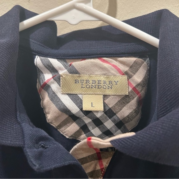 Burberry Kids Navy Blue Polo Shirt size 10-12 years old - Picture 3 of 6